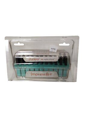 Impressart Juniper Lowercase Metal Stamps Set 3mm Alphabet and Symbols Crafting